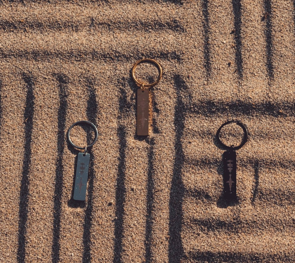 Porte-clés intemporel noir